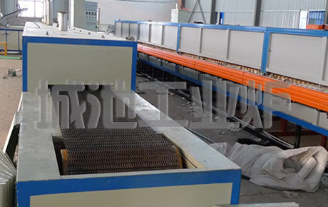 Continuous hot air drying furnace